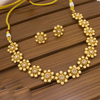 Manisha Jewellery Designer Pota Stone Necklace Set for Modern Women