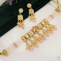 Manisha Jewellery Designer Pota Stone And Beads Choker Necklace Set