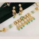 Manisha Jewellery Designer Pota Stone And Beads Choker Necklace Set