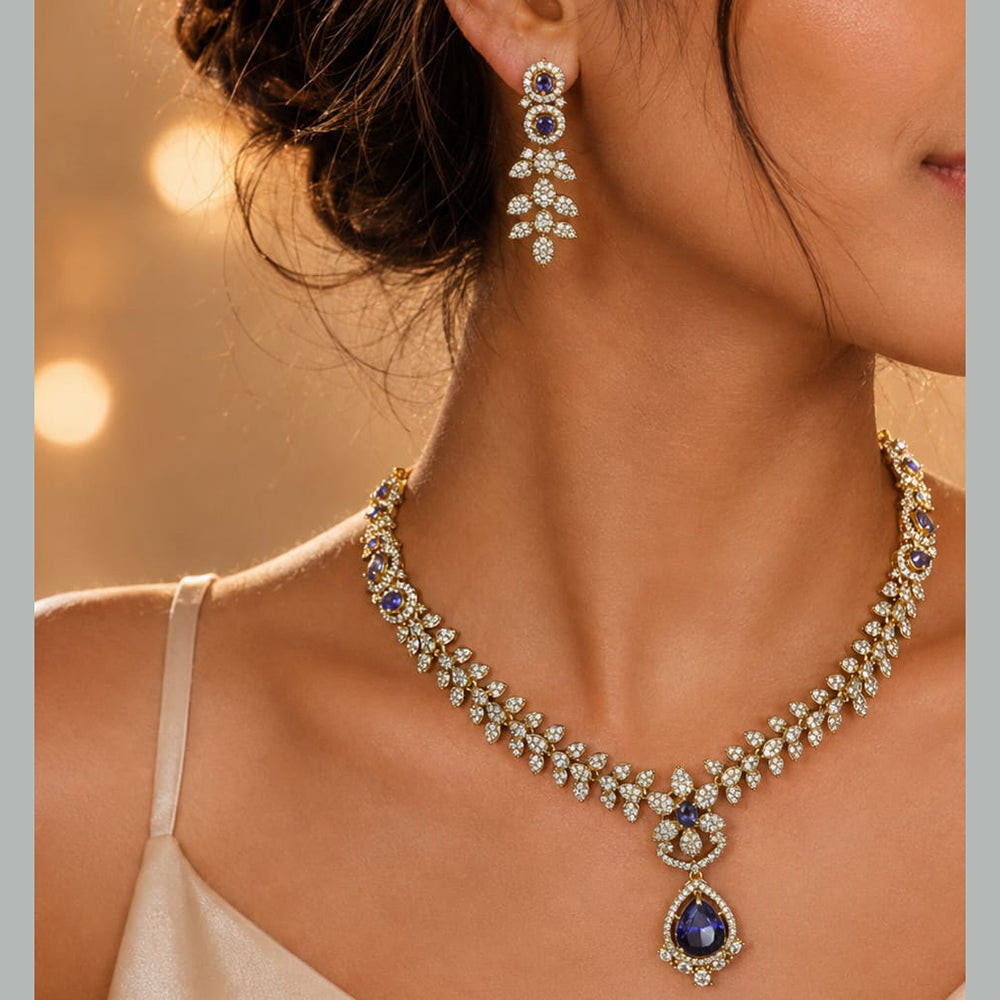 Manisha Jewellery Classic Austrian Stone Necklace Set 