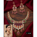 Manisha Jewellery Heritage Style Polki Kundan Stone Necklace Set