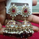 Manisha Jewellery Statement Pota Stone And Beads Jhumki Earrings