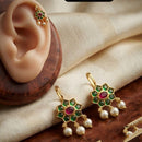 Manisha Jewellery Maharashtrian Traditional Press Bugadi Clip On Earrings Ear Cuff for Women And Girls
