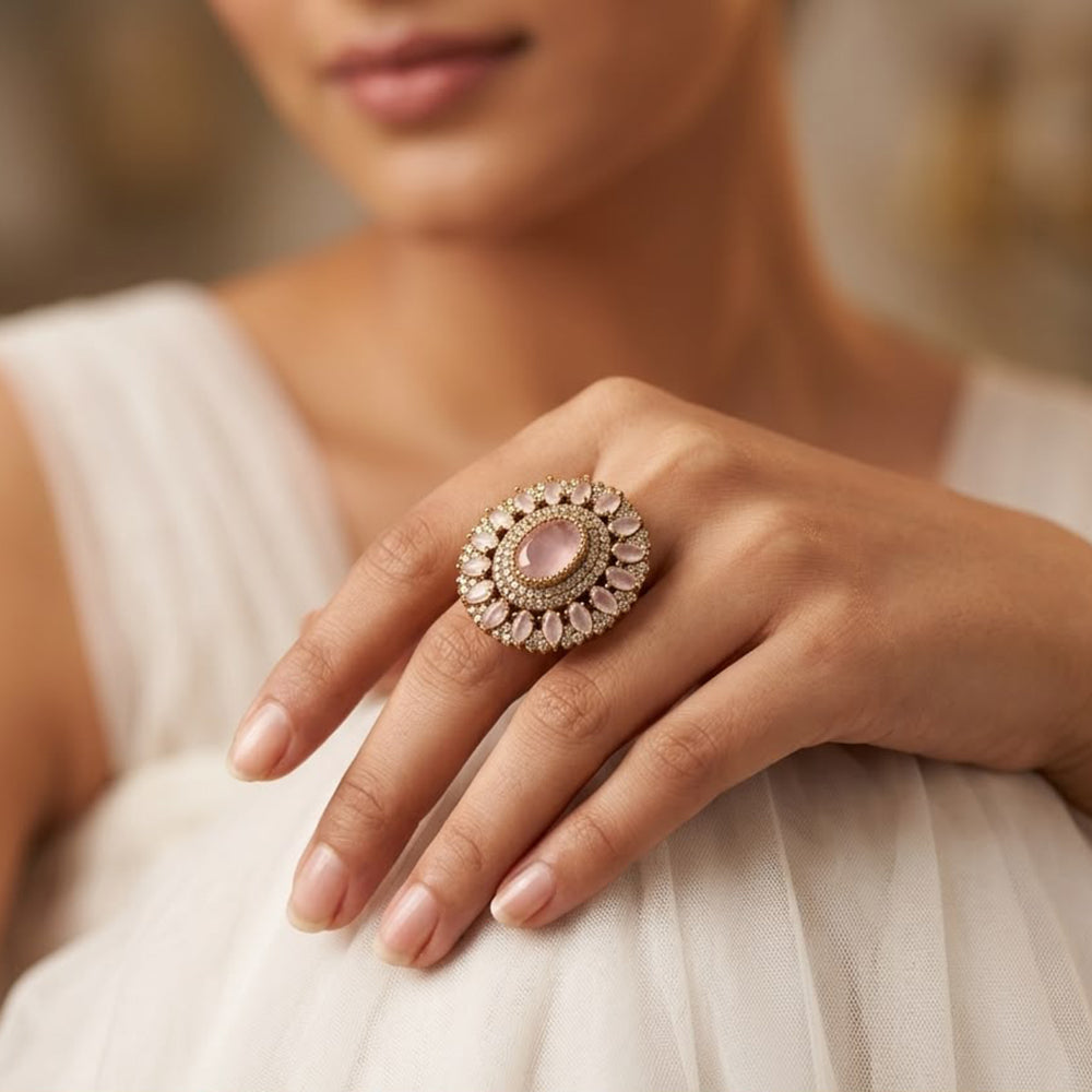 Manisha Jewellery Classic American Daimonds Ring