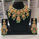 Manisha Jewellery Classic Pota Stone And Beads Choker Necklace Set