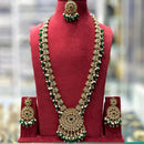 Manisha Jewellery Elegant Crystal Stone And Beads Long Necklace Set