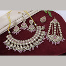 Manisha Jewellery Graceful Kundan Stone And Beads Necklace Set