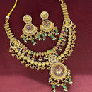 Manisha Jewellery Premium Pota Stone And Beads Necklace Set