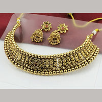 Manisha Jewellery Premium Pota Stone And Beads Choker Necklace Set