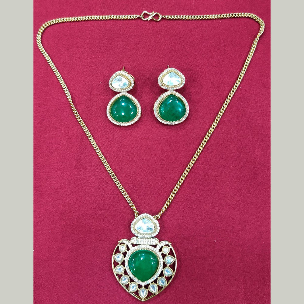 Manisha Jewellery Graceful Polki Kundan Stone Necklace Set