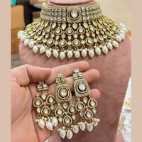 Manisha Jewellery Designer Polki Kundan Stone And Beads Choker Necklace Set