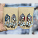 Manisha Jewellery Elegant Pota Stone And Pearl Jhumki Earrings