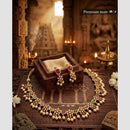 Manisha Jewellery Designer Austrian Stone And Pearl  Necklace Set