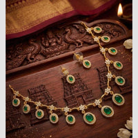 Manisha Jewellery Designer Austrian Stone Necklace Set