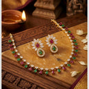 Manisha Jewellery Designer Crystal Stone Necklace Set