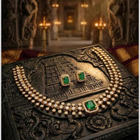 Manisha Jewellery Designer Crystal Stone Necklace Set