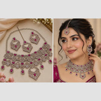 Manisha Jewellery Designer Crystal Stone And Austrian Stone Necklace Set