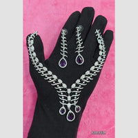 Manisha Jewellery Designer American Diamond Necklace Set for Women