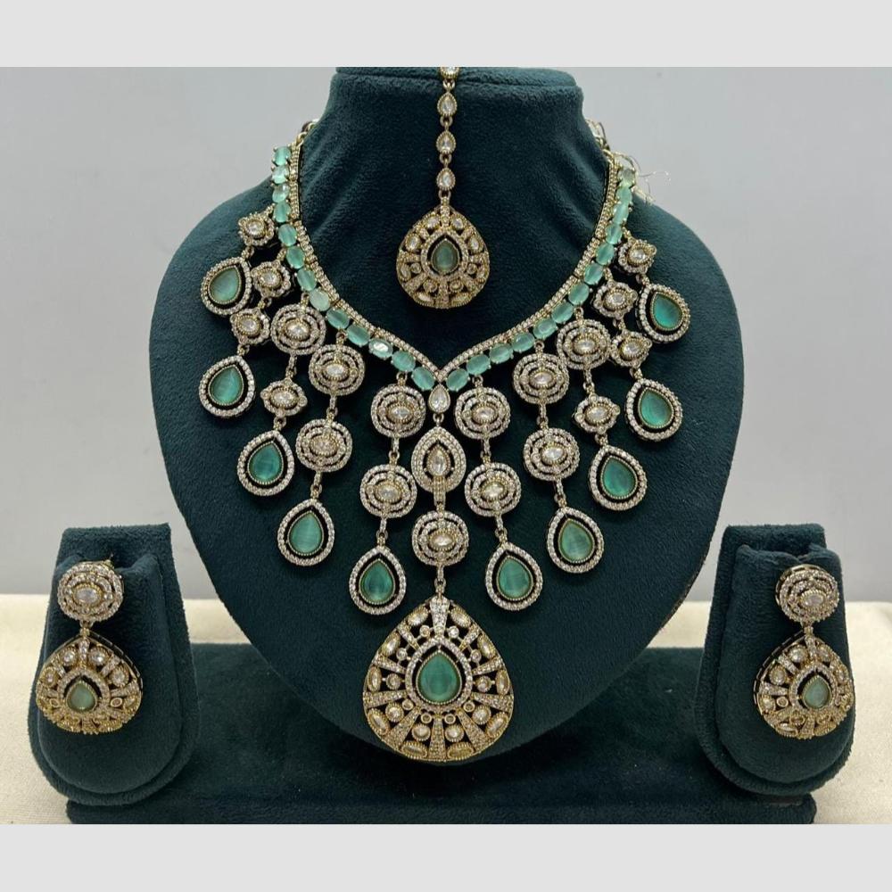 Manisha Jewellery Designer American Diamond Necklace Set for Women