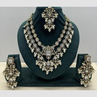 Manisha Jewellery Designer American Diamond And Beads Necklace Set for Women
