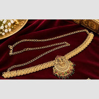 Manisha Jewellery South Indian Pota Stone Pearl Antique Temple Kamarband