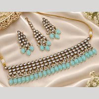 Manisha Jewellery Elegant Kundan Stone And Pearl Choker Necklace Set for Women