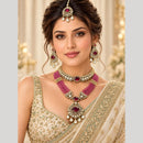 Manisha Jewellery Elegant Polki Kundan Stone Double Necklace Set for Women