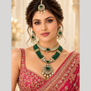 Manisha Jewellery Elegant Polki Kundan Stone Double Necklace Set for Women