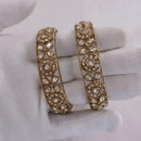 Lucentarts Jewellery Gold Plated Crystal Stone And Austrian Stone Bangles Set