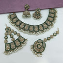 Lucentarts Jewellery Austrian Stone Pearl And Beads Necklace Set