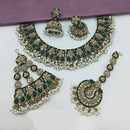 Lucentarts Jewellery Austrian Stone Pearl And Beads Necklace Set