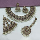 Lucentarts Jewellery Austrian Stone Pearl And Beads Necklace Set