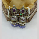 Lucentarts Jewellery Gold Plated Mirror And Pearl Jhumki Earrings