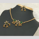 Lucentarts Jewellery Pota Stone & Austrian Crystal Necklace Set