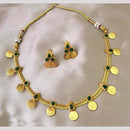 Lucentarts Jewellery Traditional Pota necklace  with Goddess Lakshmi Motif