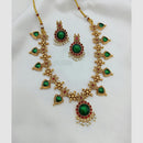 Lucentarts Jewellery Regal Pota Stone And Pearl Necklace Set
