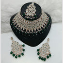 Lucentarts Jewellery Austrian Stone Beads And Pearl Choker Necklace Set