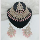 Lucentarts Jewellery Austrian Stone Beads And Pearl Choker Necklace Set