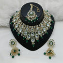 Lucentarts Jewellery Kundan Stone And Beads Necklace Set