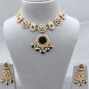 Lucentarts Jewellery Elegant Charm Pota And Pearl Necklace Set