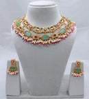 Lucentarts Jewellery Elegant Charm Pota And Pearl Necklace Set
