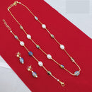 Lucentarts Jewellery Stylish Multi-Color Glass Beads Party Wear Combo Set