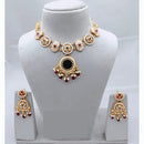 Lucentarts Jewellery Classic Pota And Meenakari Beads Pearl Necklace Set