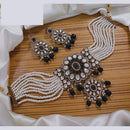 Lucentarts Jewellery Festive Pota And Austrian Beads Pearl Choker Necklace Set