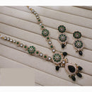 Lucentarts Jewellery Elegant Pota Stone And Beads Pearl Necklace Set