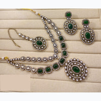 Lucentarts Jewellery Festive Pota And Austrian Beads Pearl Necklace Set
