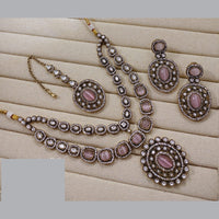 Lucentarts Jewellery Festive Pota And Austrian Beads Pearl Necklace Set