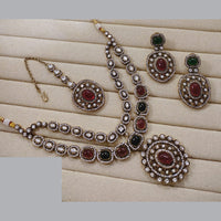 Lucentarts Jewellery Festive Pota And Austrian Beads Pearl Necklace Set