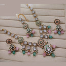Lucentarts Jewellery Premium Kundan Pota Beads And Pearl Necklace Set