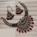 Lucentarts Jewellery Festive Pota And Austrian Beads Pearl Necklace Set